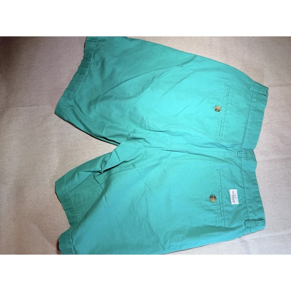 Vineyard Vines Chino Shorts Mens 30 Turquoise Cotton Stretch 9